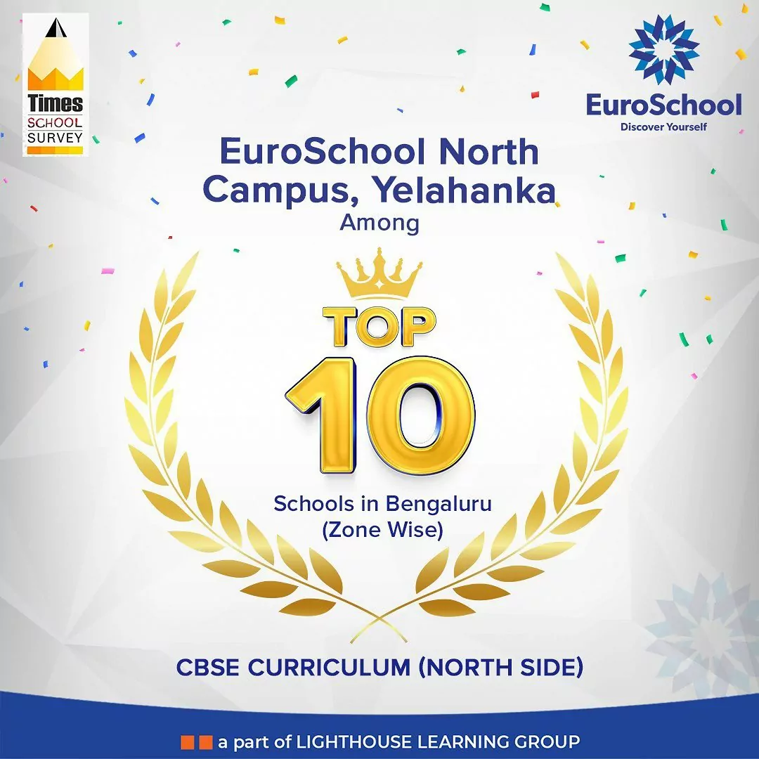Among Top 10 Schools Zonewise - CBSE Curriculum, North Side Plus - Times School Survey 2023