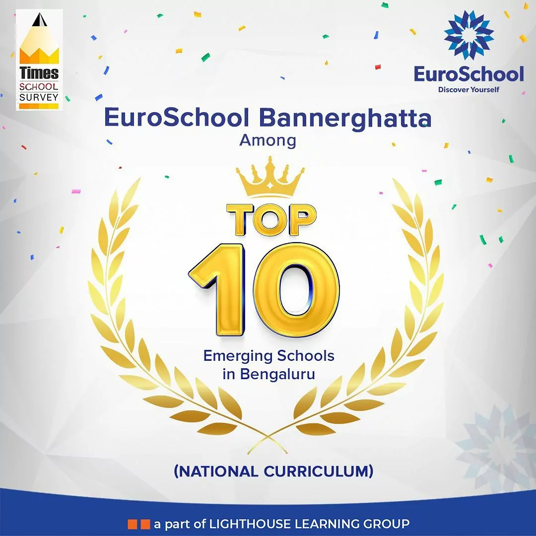 Among Top 10 Emerging Schools in Bengaluru for National Curriculum - Times School Survey 2023-24